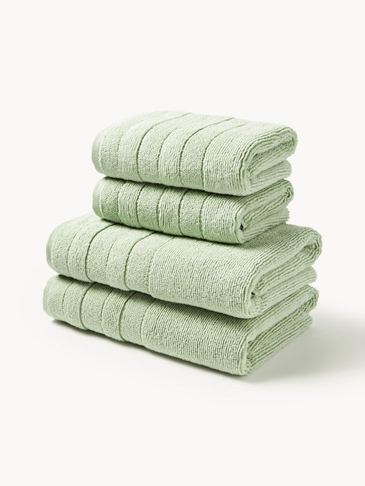 Towel Set Luxe with Striped Border in various set sizes