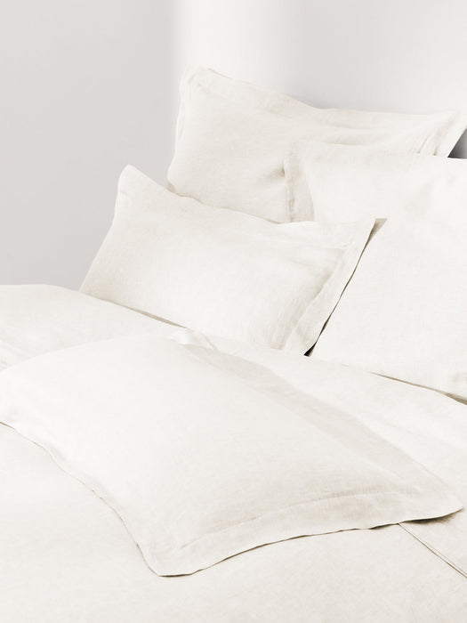 Linna Linen Duvet Cover with Oxford Border