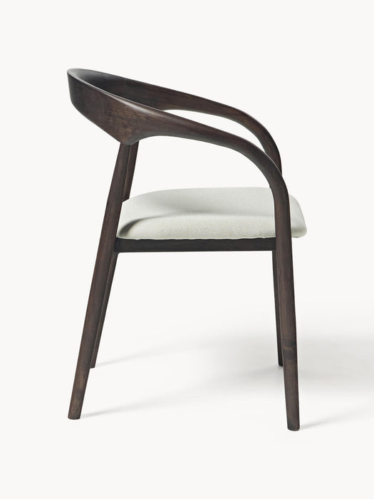 Camille Ash Wood Dining Chair with Seat Cushion