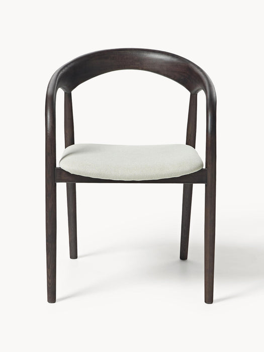 Camille Ash Wood Dining Chair with Seat Cushion