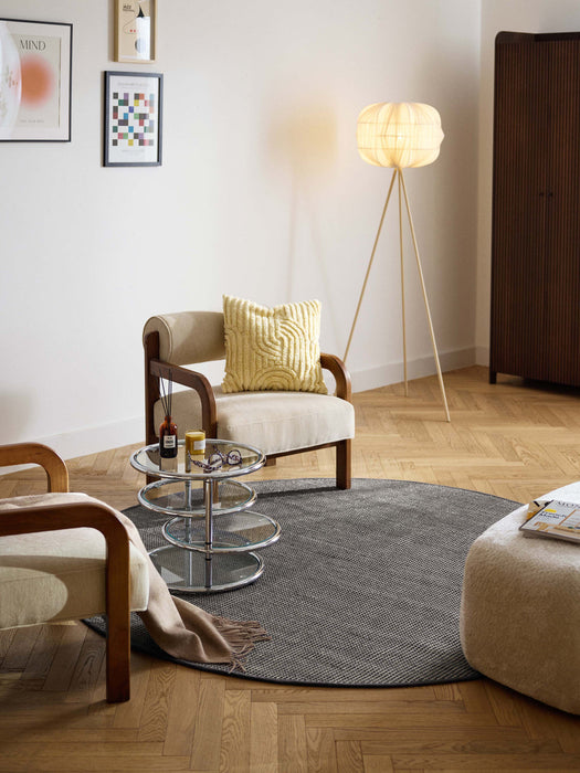 Amaro Round Hand-Woven Wool Rug