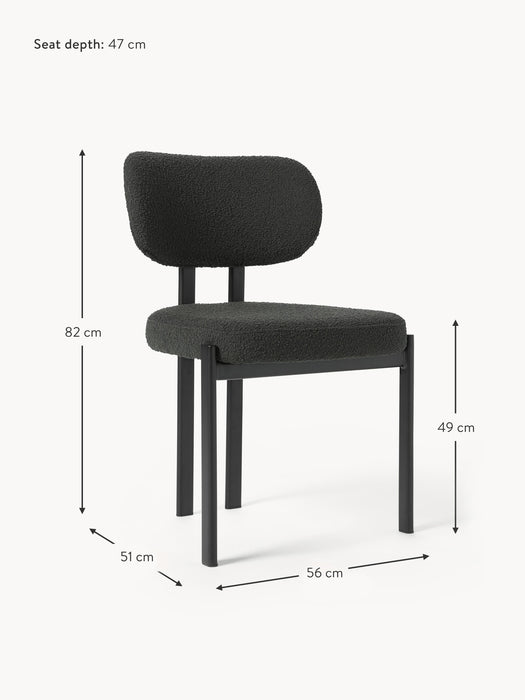 Upholstered Boucl Dining Chair Adrien