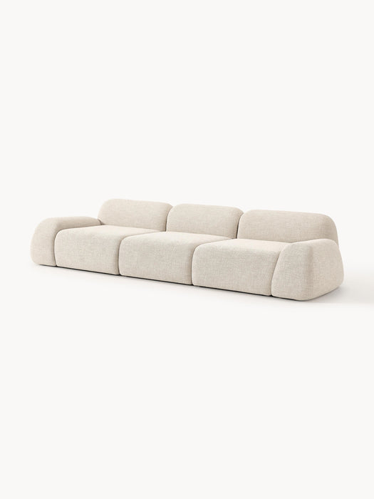 Modular Boucl Sofa Wolke 4-seater