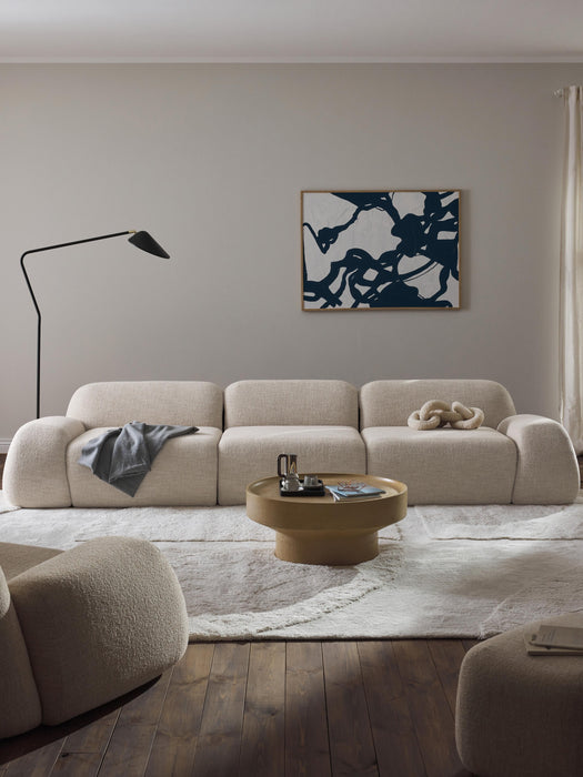 Modular Boucl Sofa Wolke 4-seater