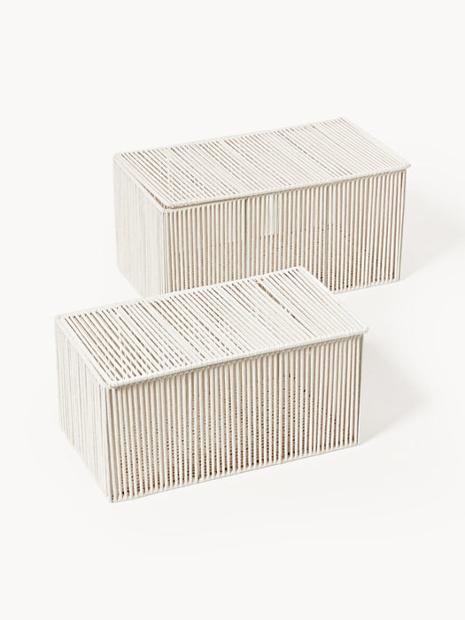Gabe Handwoven Rope Storage Boxes, Set of 2