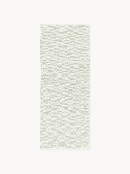 Rika Hand-Woven Indoor & Outdoor Runner with Diamond Pattern