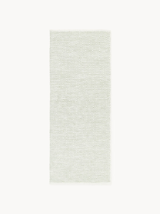 Hand-Woven Indoor & Outdoor Runner Rika with Diamond Pattern
