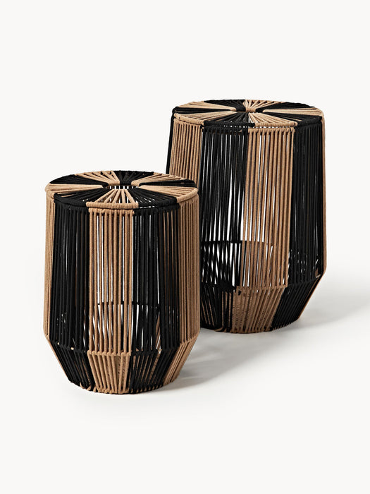 Gabe Handwoven Rope Laundry Baskets, Set of 2