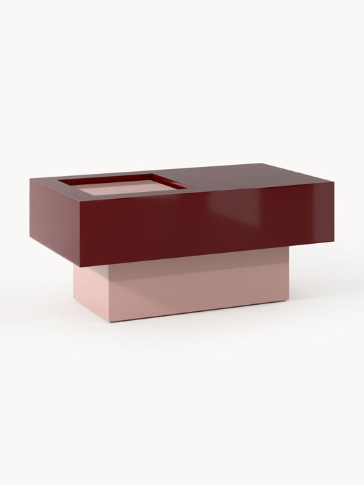 Rectangular Coffee Table Alessa with Storage Space
