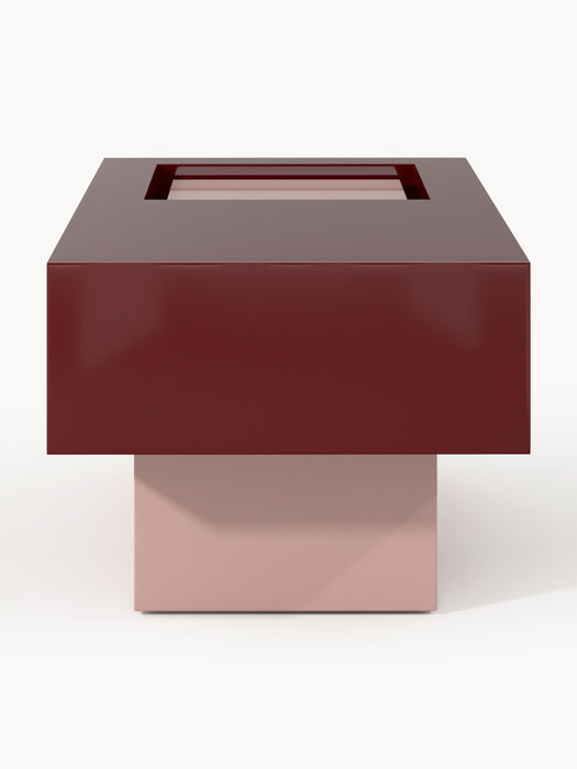 Rectangular Coffee Table Alessa with Storage Space