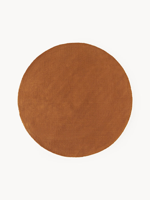 Round Hand-Woven Cotton Rug Lora