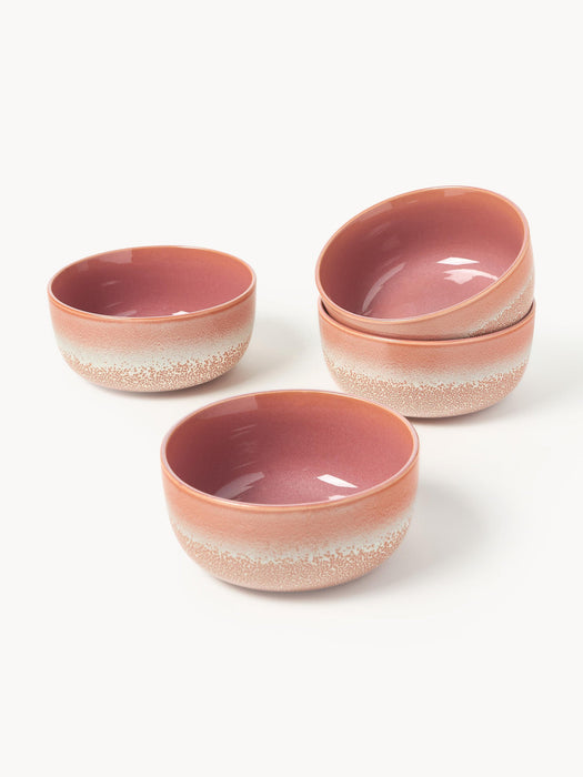 Havana Bowls with Reactive Glaze, Set of 4