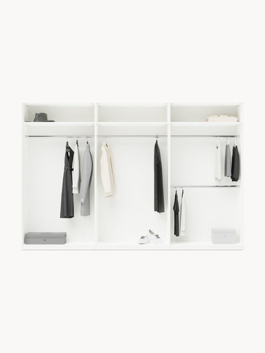 Charlotte Modular Hinged Door Wardrobe, 300 cm Wide, in various sizes