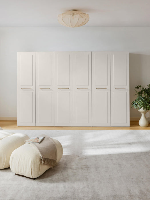 Charlotte Modular Hinged Door Wardrobe, 300 cm Wide, in various sizes