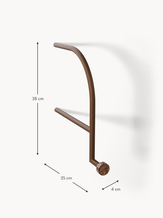 Wall-Mounted Coat Rack Disa with Marble Hooks