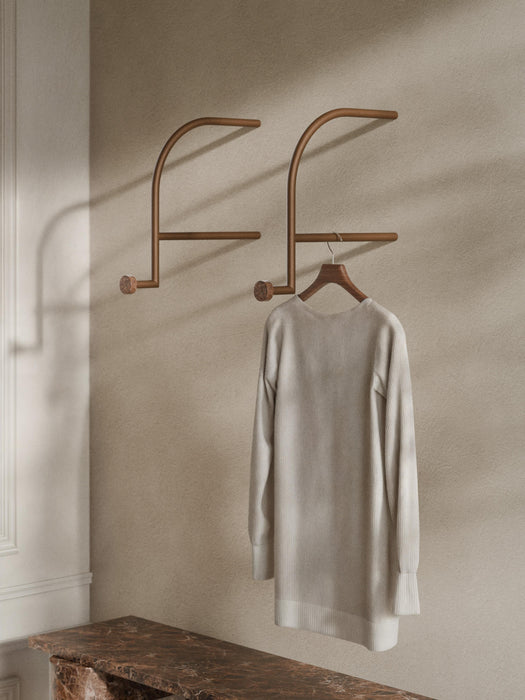 Wall-Mounted Coat Rack Disa with Marble Hooks