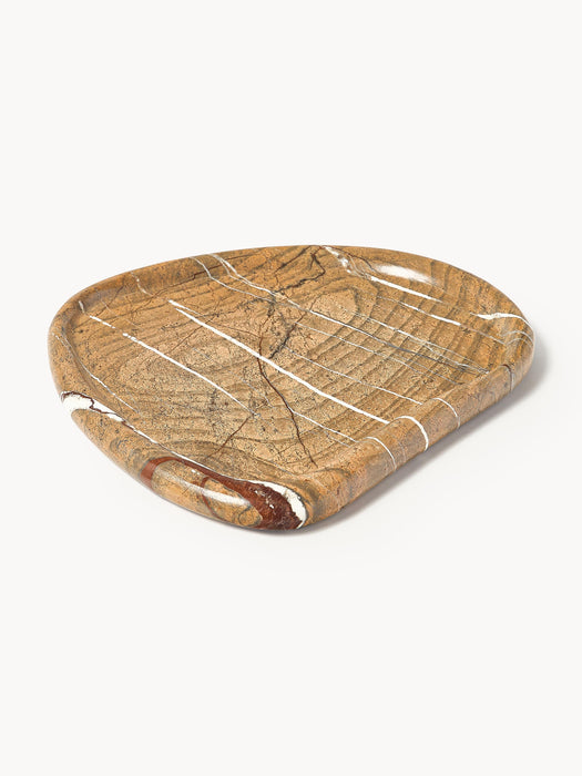 Decorative Marble Tray Meringue W 32 cm
