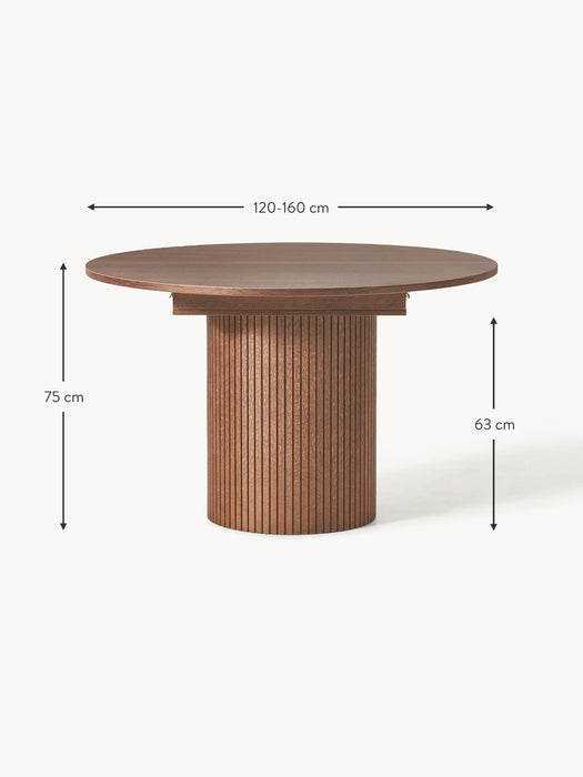 Extendable Dining Table Filo with Groove Structure 120