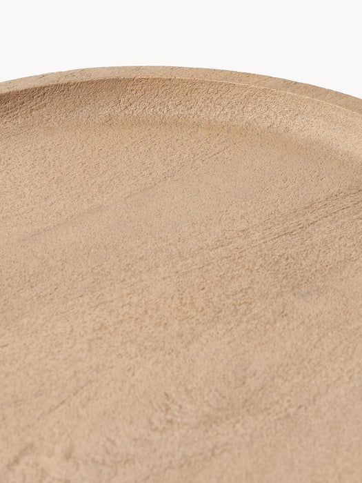 Round Mango Wood Side Table Benno