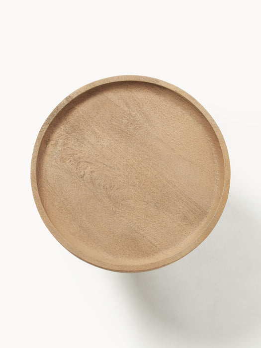 Round Mango Wood Side Table Benno