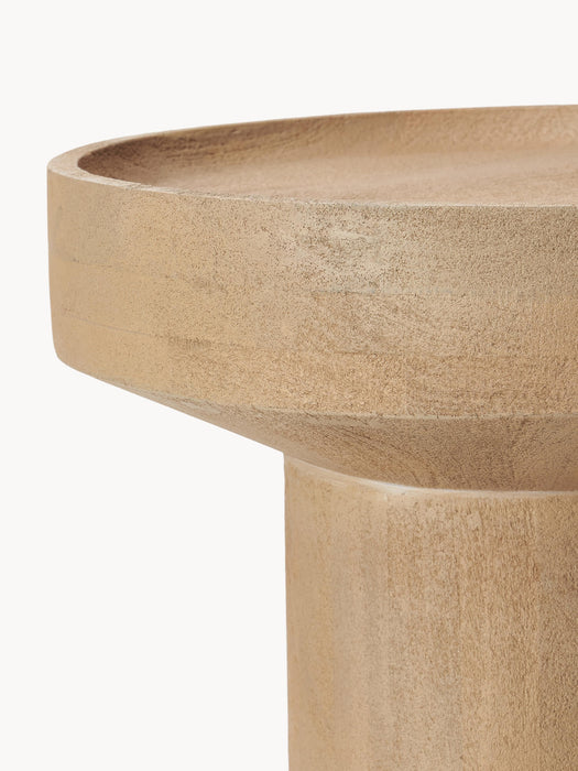Round Mango Wood Side Table Benno