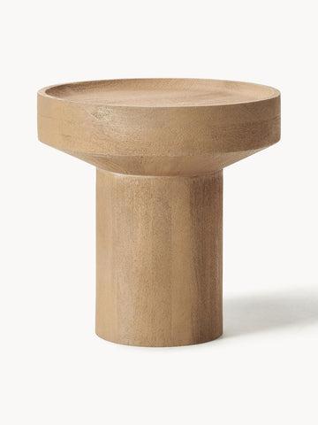 Benno Round Mango Wood Side Table