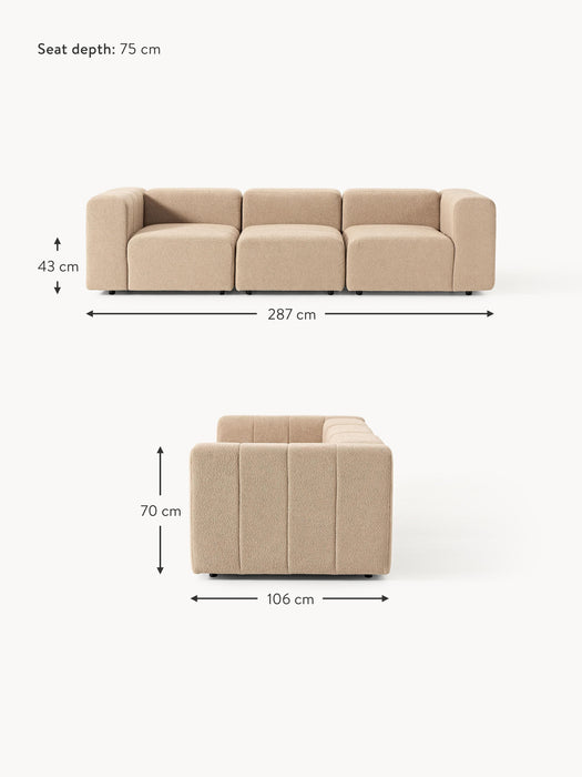Boucl Modular Sofa Lena 4-seater