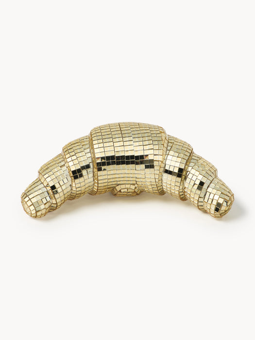 Glittering Decorative Object Disco Croissant