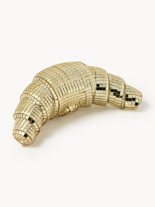 Glittering Decorative Object Disco Croissant