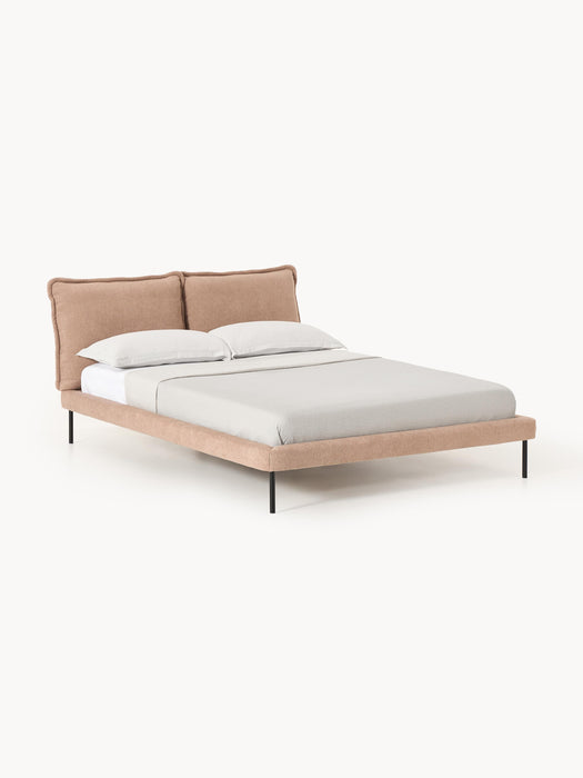 Upholstered Teddy Boucl Bed Amelia
