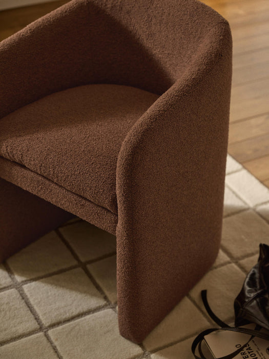 Boucl Dining Chair Mairo with Armrests