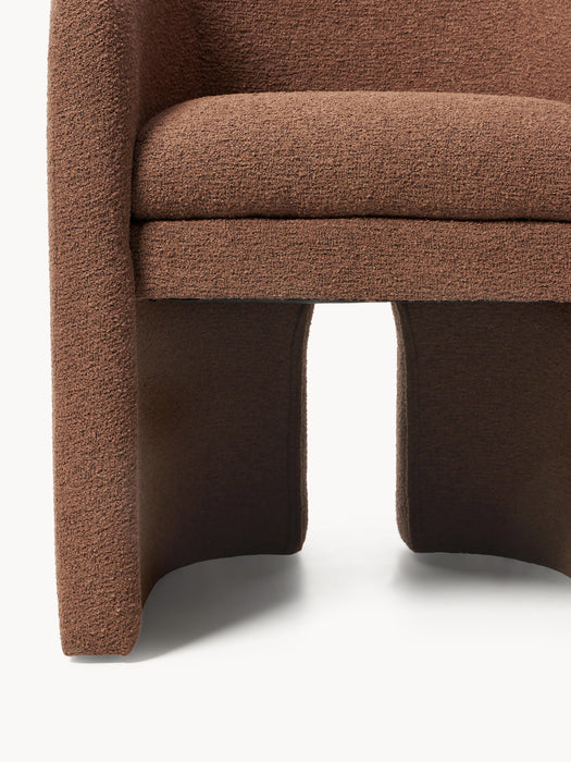 Boucl Dining Chair Mairo with Armrests