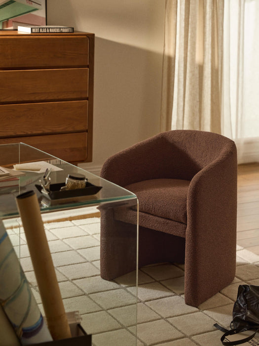 Boucl Dining Chair Mairo with Armrests