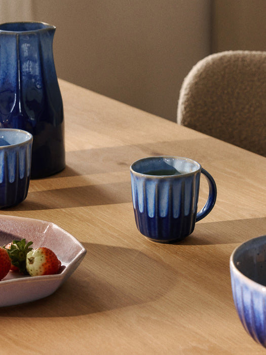 Handmade Vinci Mugs with Reactive Glaze Set of 4
