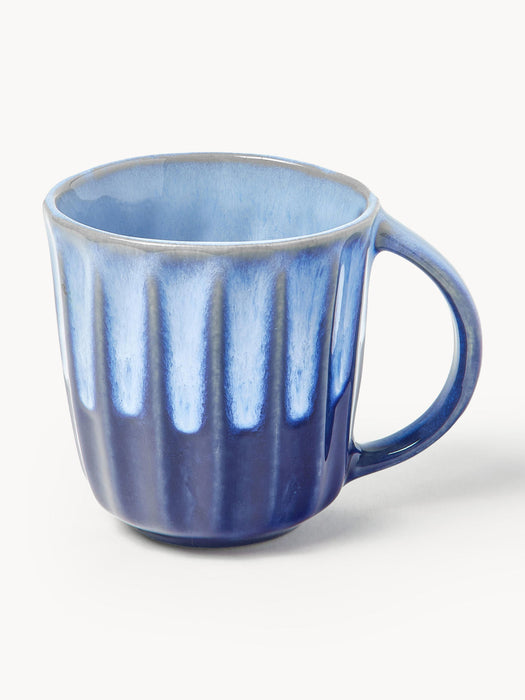 Vinci Handmade Mugs with Reactive Glaze, Set of 4