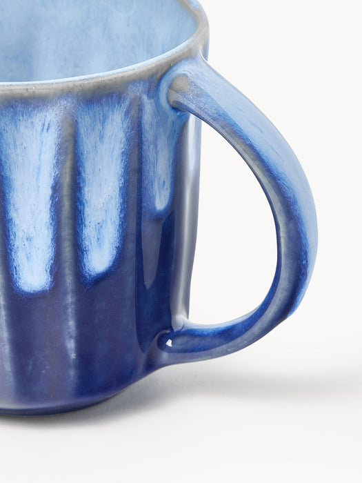 Vinci Handmade Mugs with Reactive Glaze, Set of 4