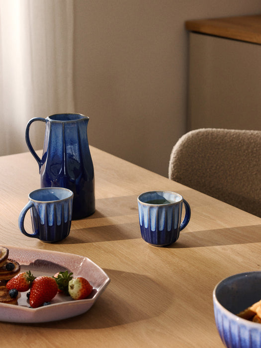 Handmade Vinci Mugs with Reactive Glaze Set of 4