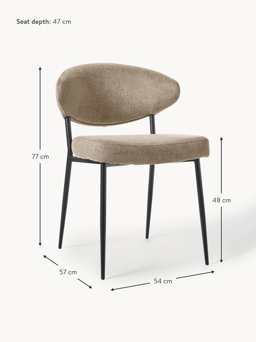 Upholstered Dining Chairs Adele Set of 2