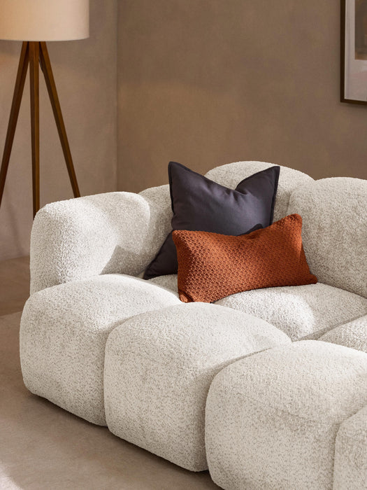 Modular Teddy-Boucl Sofa Tayla 2-seater