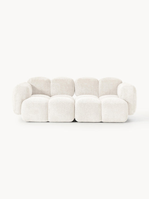 Modular Teddy-Boucl Sofa Tayla 2-seater