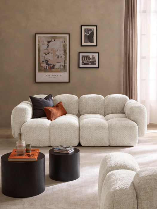 Modular Teddy-Boucl Sofa Tayla 2-seater