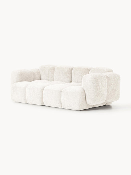 Modular Teddy-Boucl Sofa Tayla 2-seater