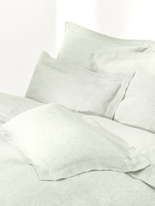 Linen Duvet Cover Linna with Oxford Border