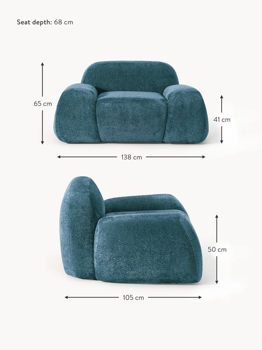 Teddy-Boucl Lounge Chair Wolke