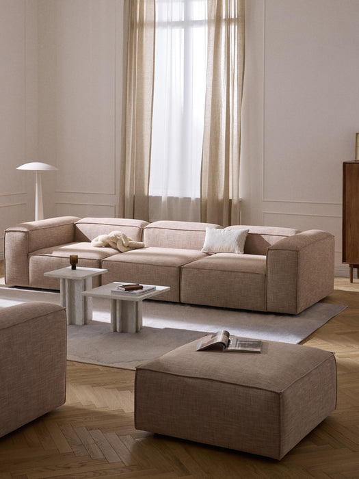 Linen Blend Modular Sofa Lennon 4-seater