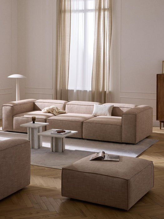 Lennon Linen Blend Modular Sofa (4-seater)