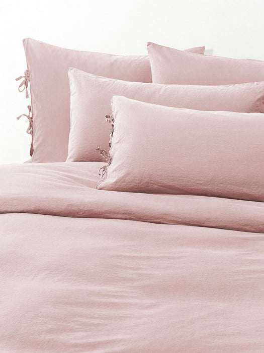 Washed Cotton Percale Duvet Cover Leonie