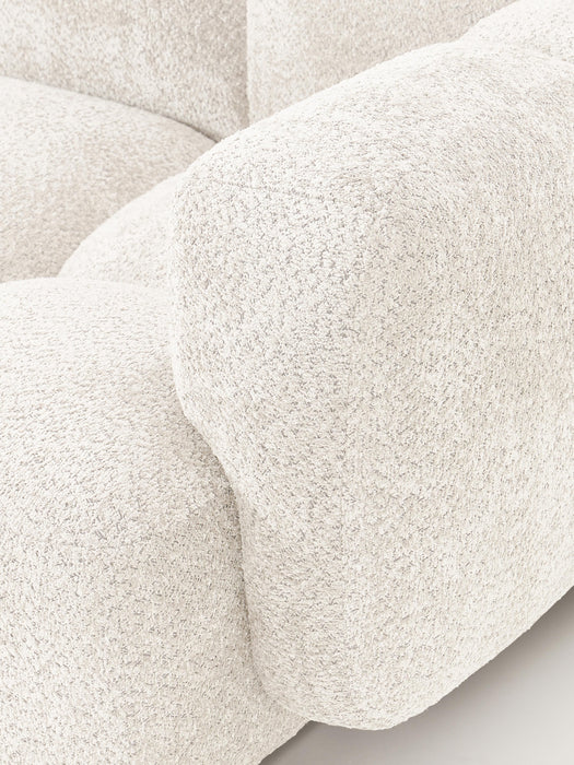 Modular Teddy-Boucl Sofa Tayla 4-seater