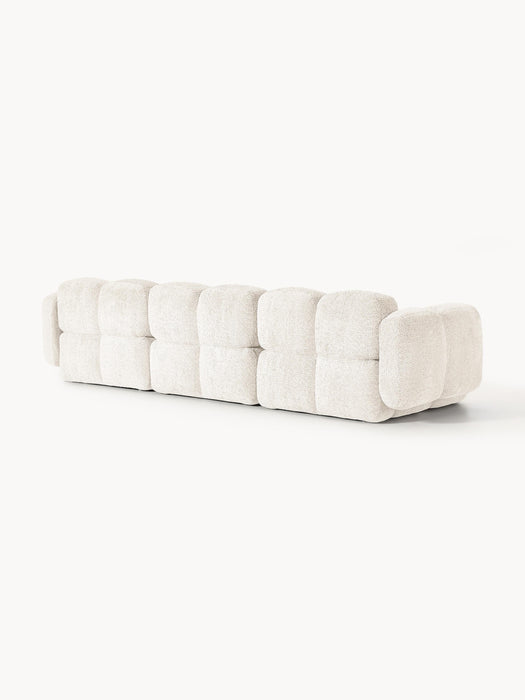 Modular Teddy-Boucl Sofa Tayla 4-seater