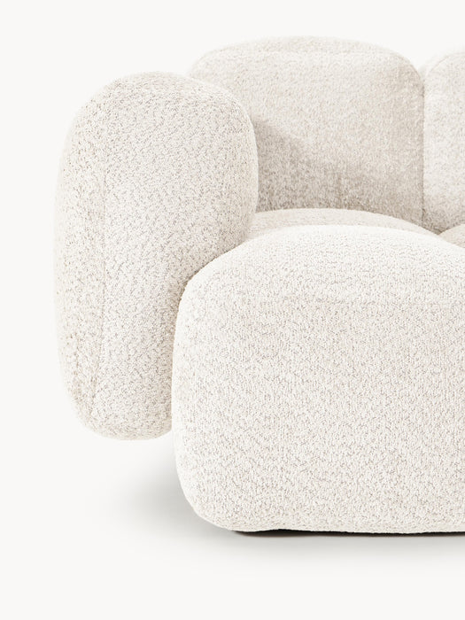 Modular Teddy-Boucl Sofa Tayla 4-seater